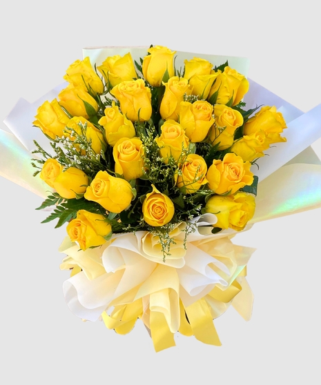 Golden Roses - Wrapped Bouquet
