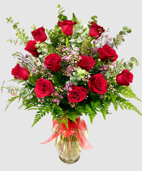 Super Deluxe Dozen Roses - Choose Your Color