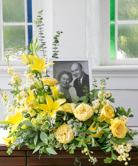 Golden Cremation Urn - Urn/Frame Not Included