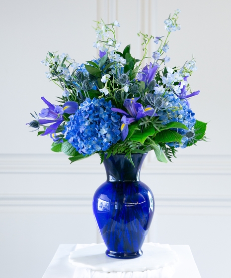 Patriotic Blue Vase