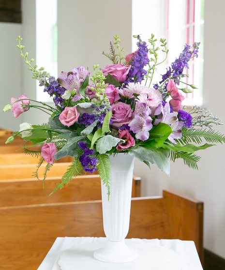 Peaceful Cemetery Vase