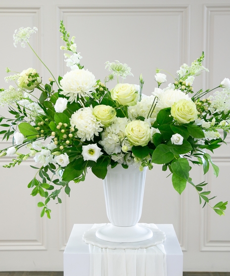 Heavenly White Decorative Vase