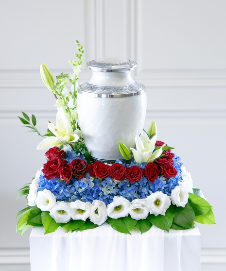 Patriotic Cremation Urn - Urn Not Included