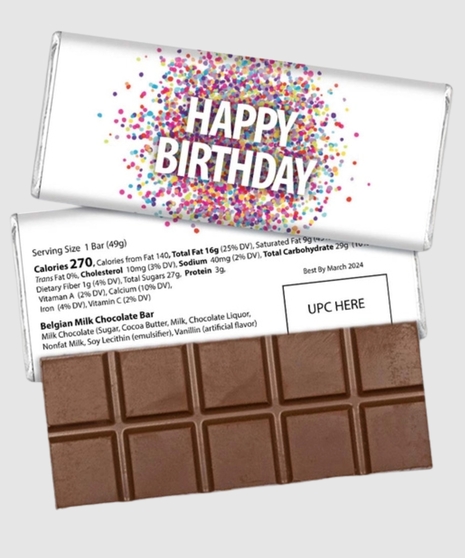 Happy Birthday Chocolate Bar