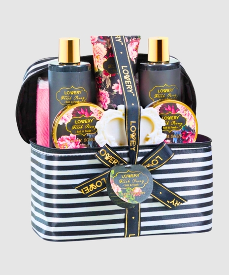 Fresh Peony Bath Set